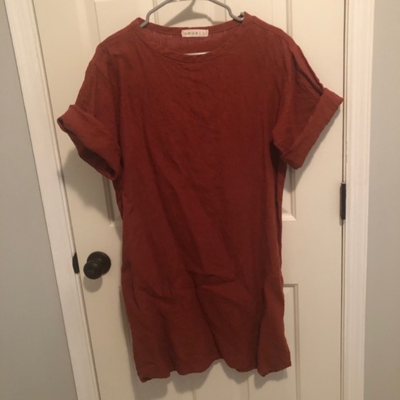 Amae Co. {101} tee dress linen - Picture 2 of 4